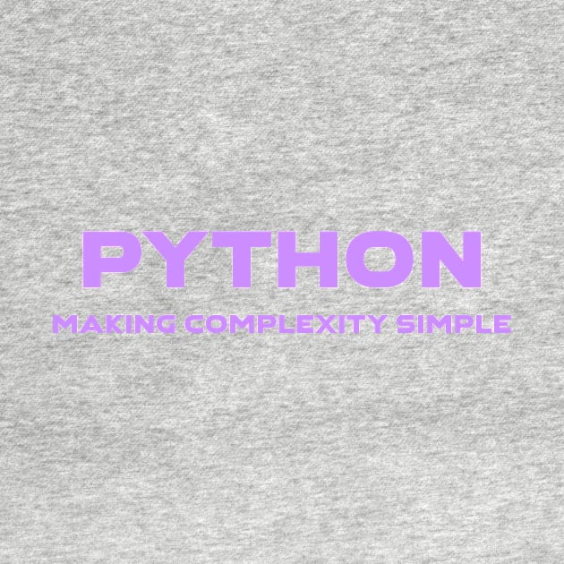 Python Making Complexity Simple Programming by Furious Designs